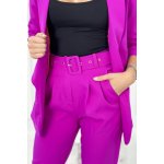 Elegantní souprava saka a kalhot fialová – Zboží Mobilmania