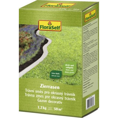 Travní směs FloraSelf okrasný trávnik 50 m² 1,2 kg