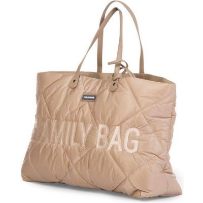 Childhome Cestovní taška Family Bag Puffered Beige 55x40x18 cm – Zboží Mobilmania