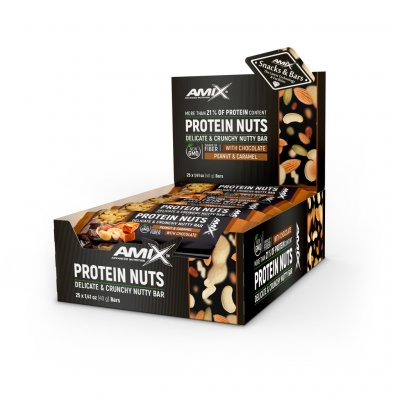 Amix Protein Nuts Crunchy 25 x 40 g – Zboží Dáma