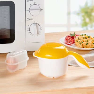 Die moderne Hausfrau Vařič vajec do mikrovlnné trouby Chef 4 ks – Zboží Dáma
