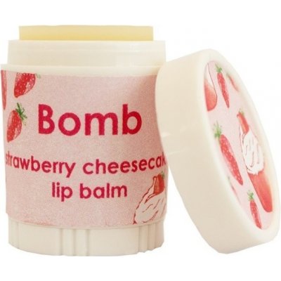 Bomb Cosmetics Jahodový koláč Strawberry Cheesecake Balzám na rty 4,5 g – Zboží Mobilmania