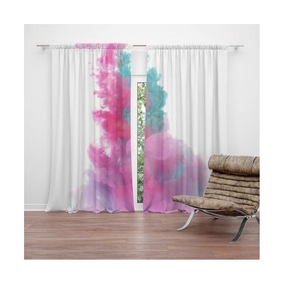 Sablio Závěs Barevný kouř: 2ks 140x250cm – Hledejceny.cz
