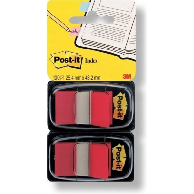 3M Samolepicí popisovatelné záložky Post-it červené – Hledejceny.cz