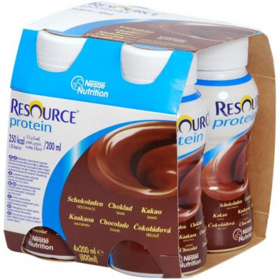 RESOURCE PROTEIN ČOKOLÁDOVÝ 4X200 ML POR SOL 4X200ML – Hledejceny.cz