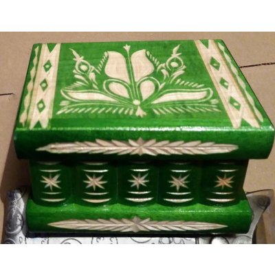 Tajná skříňka 7 tahů velikost M zelená světle z Transylvánie – Sleviste.cz