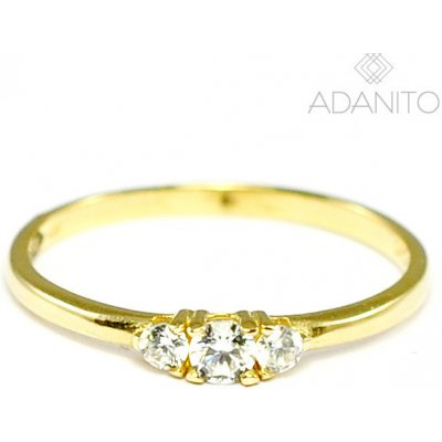 Adanito BRR1063G Zlatý prsten se zirkony
