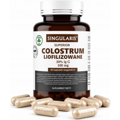 Singularis Lyofilizované kolostrum 30% IgG 500 mg 60 kapslí – Hledejceny.cz