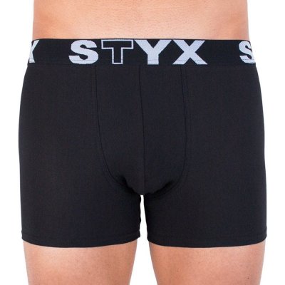 Styx Styx pánské boxerky long sportovní guma černé