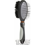 Trixie Plastový kartáč oboustranný s kovovými drátky 5 x 19 cm – Zboží Dáma