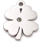 Přívěsek čtyřlístek se šatonem chirurgická ocel TC 233 – Hledejceny.cz