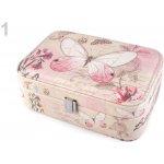 Stoklasa šperkovnice se zrcátkem motýl středně růžová – Zboží Dáma