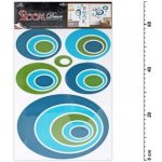 Anděl 1061 samolepící dekorace modré elipsy 70x42cm – Zboží Mobilmania