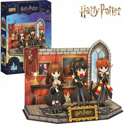 CubicFun 3D puzzle Harry Potter: Nebelvírská společenská místnost 113 ks – Sleviste.cz