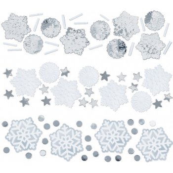 Vločky konfety papírové 34 g Amscan