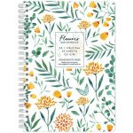 Drasca Kroužkový blok Flowers bílý 120 g/m2 60 listů A5 – Zboží Mobilmania