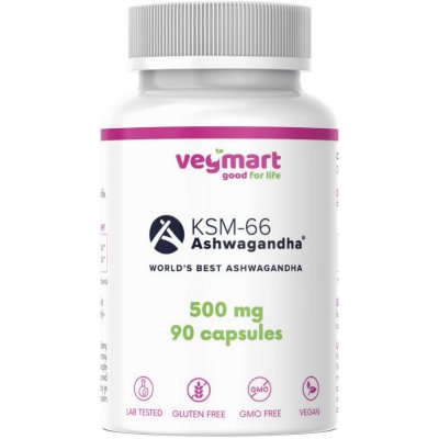 Vegmart Ashwagandha KSM-66 500 mg 90 kapslí – Hledejceny.cz