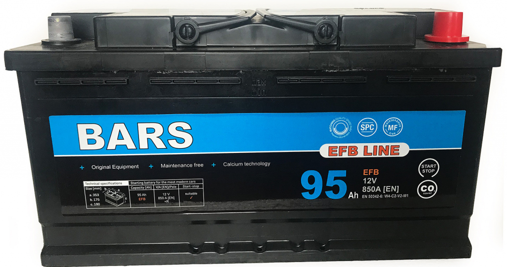 BARS EFB Line 12V 95Ah 850A