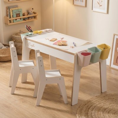 Babylike dětský stůl se židlemi children table chair white 40640 – Sleviste.cz