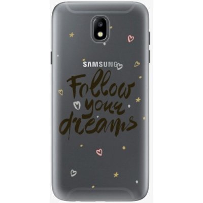 Pouzdro iSaprio - Follow Your Dreams Samsung Galaxy J7 2017 černé – Zboží Mobilmania