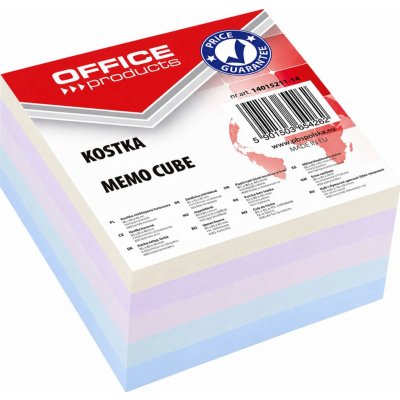 Office Products Záznamní kostky barevné Office Products - 8,5 cm x 8,5 cm x 4 cm / lepená vazba – Hledejceny.cz