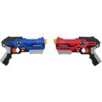 Teddies pistole 2ks se zaměřovačem plast 25cm na baterie se zvukem a se světlem – Hledejceny.cz