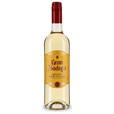 Gran Bodega Moscato semidulce 2025 Bílé víno sladké 10,5% 0,75 l (holá láhev) – Hledejceny.cz