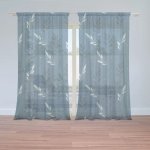 Sablio Záclony Modré klásky: 2ks 150x250cm – Hledejceny.cz