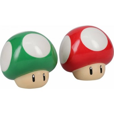 Super Mario - Mushroom Salt and Pepper - pepřenka a solnička – Zboží Mobilmania
