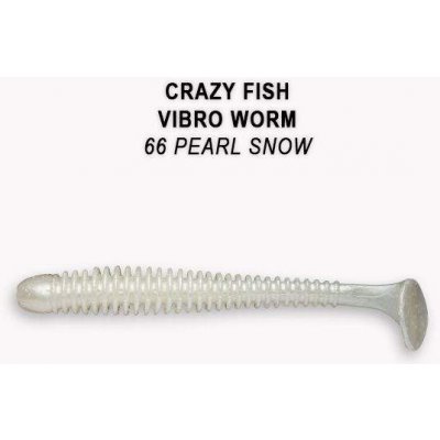 Crazy Fish Vibro Worm 5 cm 66 Pearl Snow 8 ks – Hledejceny.cz