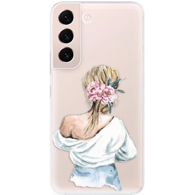 Pouzdro iSaprio - Girl with flowers - Samsung Galaxy S22 5G