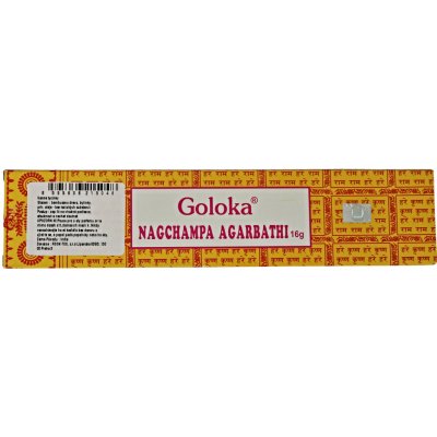 Goloka vonné tyčinky Nag Champa Agarbathi 16 g – Sleviste.cz