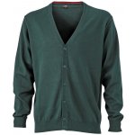 James & Nicholson pánský bavlněný svetr JN661 lesní zelená – Zboží Mobilmania