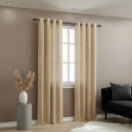 Mybesthome EASY TOP dekorační závěs s kroužky 140 × 250 cm, béžový, 1 ks – Hledejceny.cz
