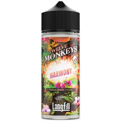 Twelve Monkeys Oasis Harmony Broskev lesní plody a liči 20 ml – Zboží Mobilmania