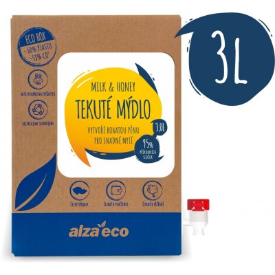 AlzaEco tekuté mýdlo Milk & Honey 3 l – Zbozi.Blesk.cz