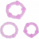 Scala Selection Sada 3 růžových erekčních kroužků - Stay Hard Three Rings Světlá fialová