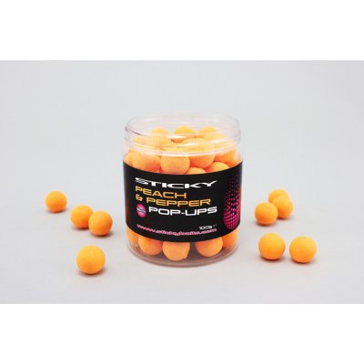 Stickybaits Peach&Pepper Pop Ups 100g 16mm – Zboží Mobilmania