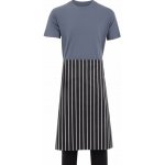 Whites Chefs Clothing Kuchařská zástěra do pasu černobílá s řeznickým proužkem 760 x 920 mm – Hledejceny.cz