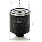 Olejový filtr MANN-FILTER W 712/52 (W712/52) – Zboží Mobilmania