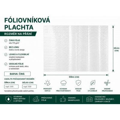 Flobal fóliovníková plachta 175 g/m² na míru – Zboží Dáma