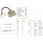 DZE regulátor napětí SUZUKI AN 125/250 BURGMAN 95-00; EN 125; GN 125; UE 125/150 01-11 (32800-22D11, 32800-22D10, 32800-37G10-000) 12V/20A – Hledejceny.cz