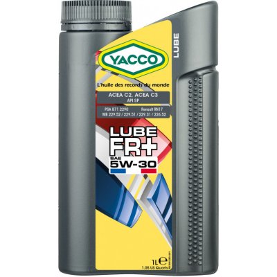 Yacco LUBE FR+ 5W-30 1 l – Zboží Mobilmania