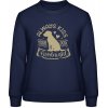 Dámská mikina s potiskem AWDis Sweat mikina Design Always kiss your dog Oxfordská modrá