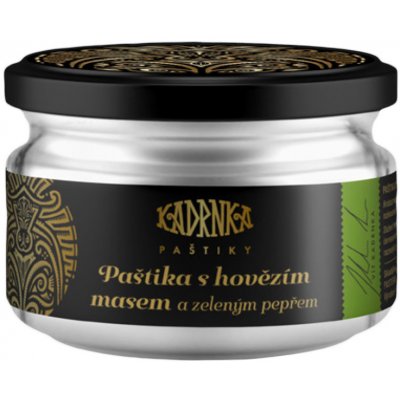 Paštiky Vít Kadrnka paštika s hovězím masem a zeleným pepřem 160 g – Zboží Dáma