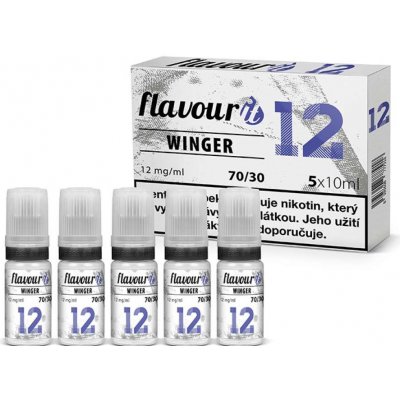Flavourit WINGER PG30/VG70 booster 12mg 5x10ml – Hledejceny.cz