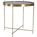 Nordic Living Emeli 48 cm zlatý kulatý skleněný – Zboží Dáma