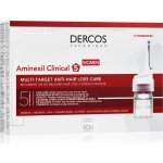 Vichy Dercos Aminexil Clinical 5 cílená péče proti vypadávání vlasů pro ženy Mult-Targed Anti-Hair Loss Treating Care 21 x 6 ml – Zboží Dáma