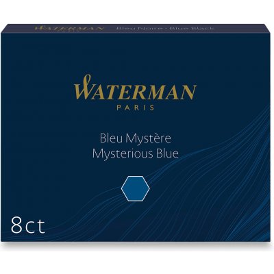 Waterman Inkoustové bombičky standardní modročerné 1507/7520070 8 ks – Zboží Dáma