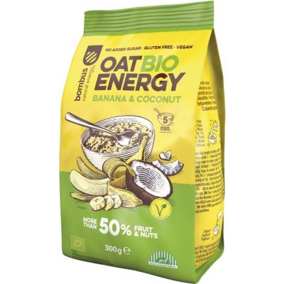 Bombus Oat Energy BIO banán kokos 300 g – Zbozi.Blesk.cz